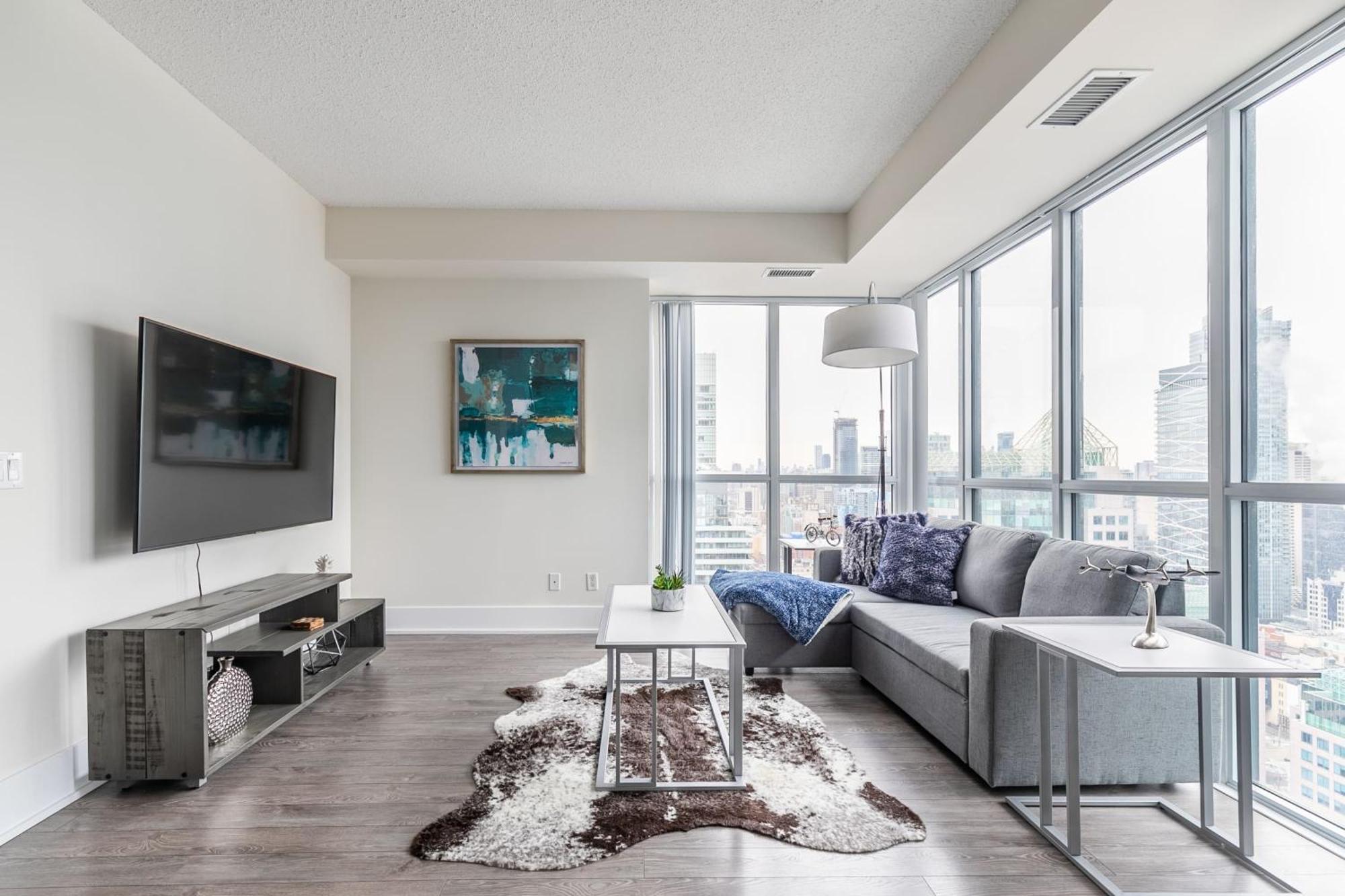 Luxury 1Br Condo - King Bed With City Views Toronto Buitenkant foto